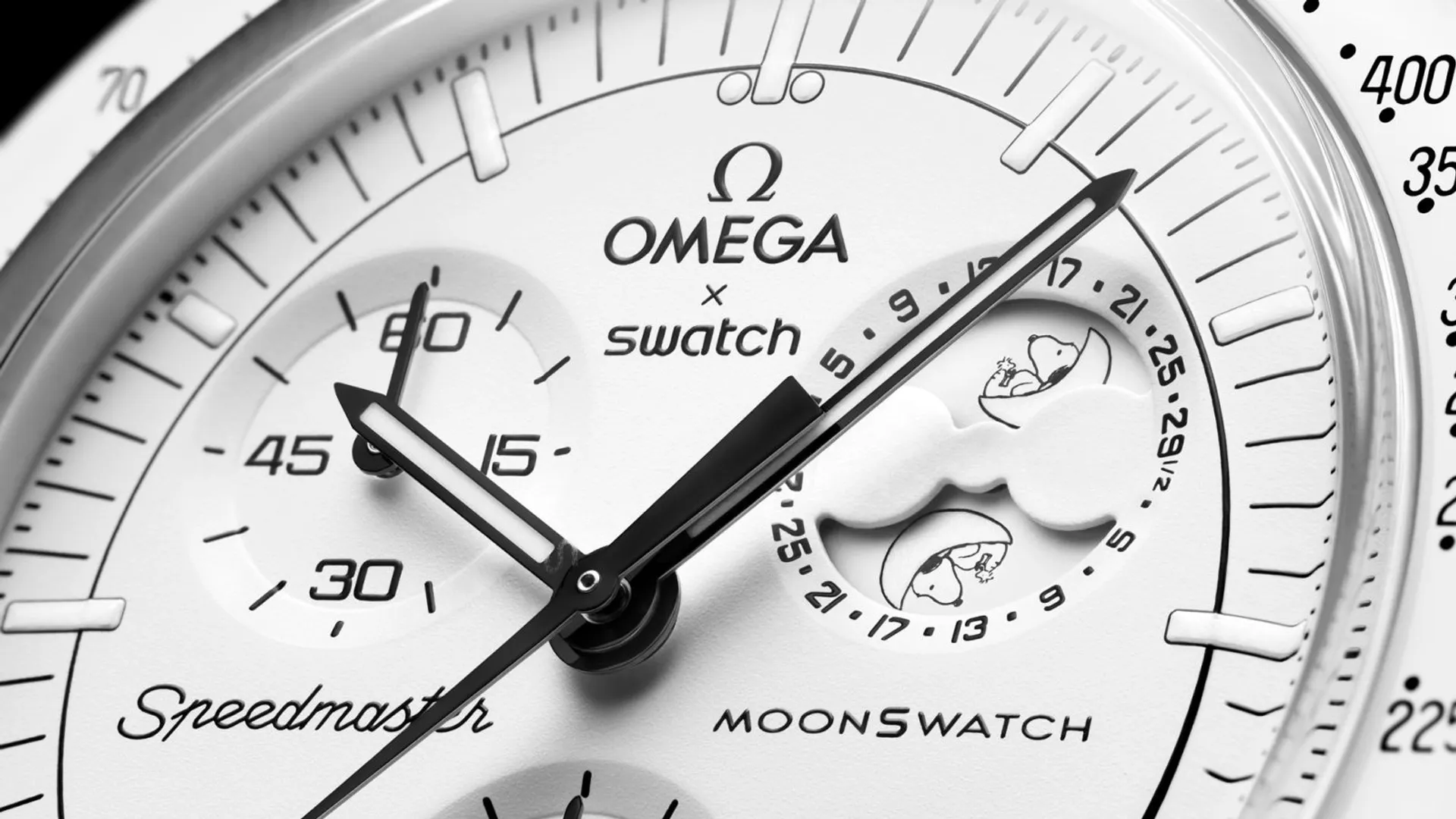 UK Swiss Replica Omega X Swatch Has a New MoonSwatch Mission: The Moonphase With Snoopy