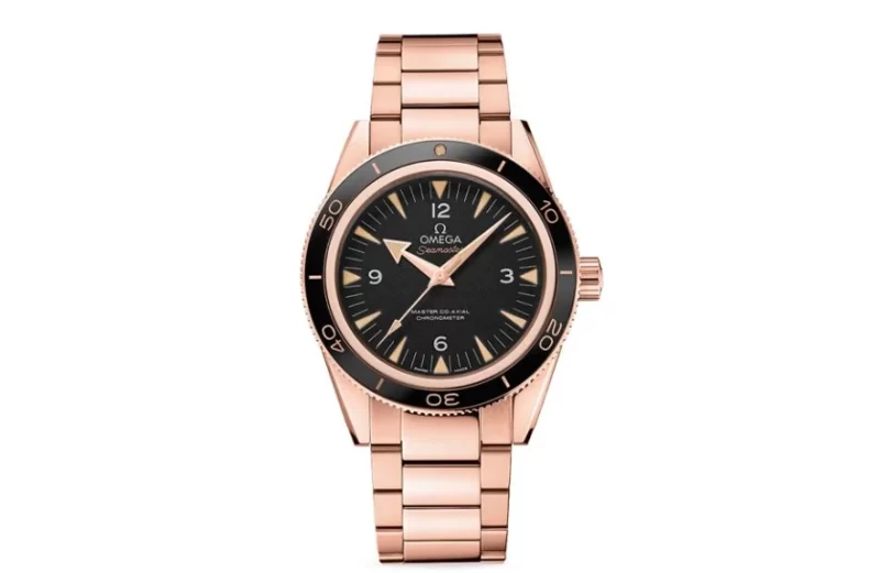 UK Top Quality Replica Omega Seamaster 300 Watches With Sedna Gold Cases