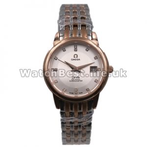 UK Swiss Fake Omega De Ville White Dial