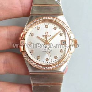 UK Swiss Knockoff Omega Constellation Diamonds Bezel
