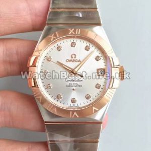 UK Perfect Fake Omega Constellation Rose Gold Bezel