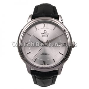 UK Swiss Replica Omega De Ville Silver Dial