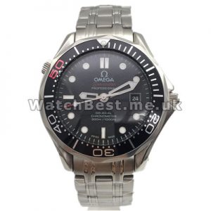 UK Fantastic Fake Omega Seamaster Black Dial