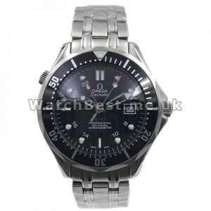 UK Concise Replica Omega Seamaster GMT Black Dial